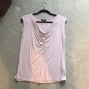 Cap sleeve drop neck shirt